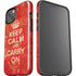 Keep Calm and Carry On Distressed iPhone 15 Impact Case