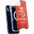 Keep Calm and Carry On Distressed iPhone 15 Plus MagSafe Case