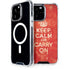 Keep Calm and Carry On Distressed iPhone 14 Pro Max MagSafe Case