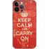 Keep Calm and Carry On Distressed iPhone 14 Pro Max Skin