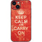 Keep Calm and Carry On Distressed iPhone 14 Skin