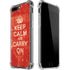 Keep Calm and Carry On Distressed iPhone 7/8 Plus Clear Case