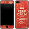 Keep Calm and Carry On Distressed iPhone 7 Plus Skin