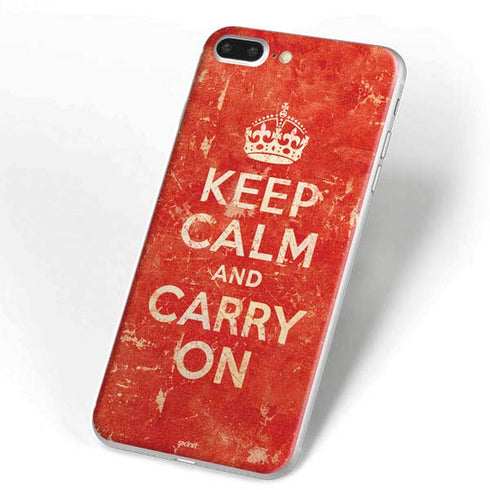 Keep Calm and Carry On Distressed iPhone 7 Plus Skin