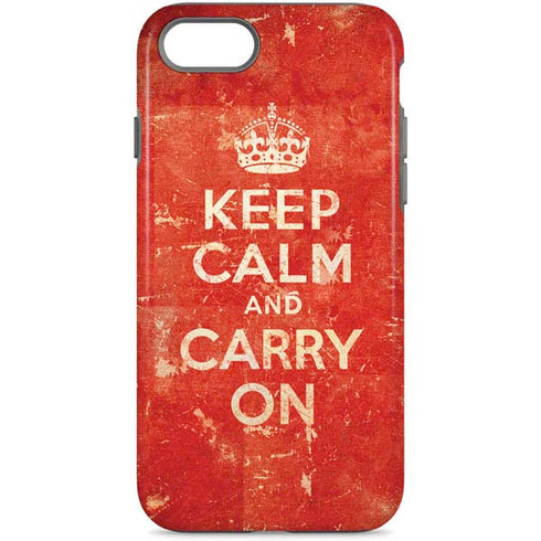 Keep Calm and Carry On Distressed iPhone 7 Pro Case
