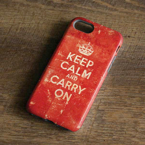 Keep Calm and Carry On Distressed iPhone 7 Pro Case