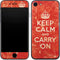 Keep Calm and Carry On Distressed iPhone 7 Skin