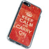 Keep Calm and Carry On Distressed iPhone SE (2nd & 3rd Gen) Clear Case