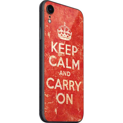 Keep Calm and Carry On Distressed iPhone SE (2nd & 3rd Gen) Skin