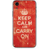Keep Calm and Carry On Distressed iPhone XR Skin