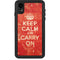 Keep Calm and Carry On Distressed iPhone XR Waterproof Case