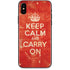 Keep Calm and Carry On Distressed iPhone XS Max Skin