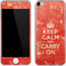 Keep Calm and Carry On Distressed Apple iPod Skin
