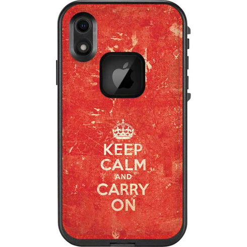 Keep Calm and Carry On Distressed LifeProof Fre iPhone Skin