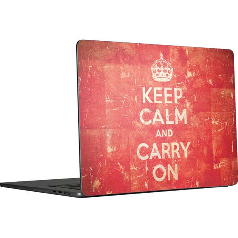 Keep Calm and Carry On Distressed MacBook Air 15 in (2023) Skin