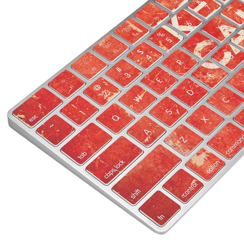 Keep Calm and Carry On Distressed Magic Keyboard Skin