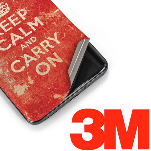 Keep Calm and Carry On Distressed OnePlus 7 Pro Skin