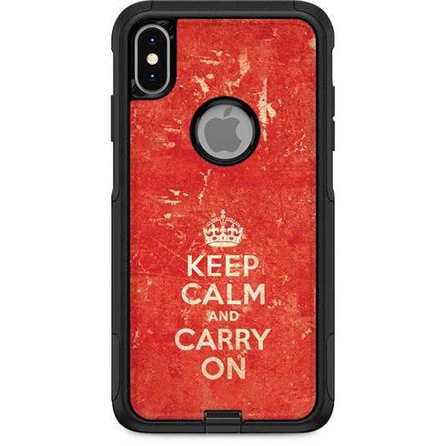 Keep Calm and Carry On Distressed Otterbox Commuter iPhone Skin
