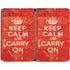 Keep Calm and Carry On Distressed Surface Duo Skin