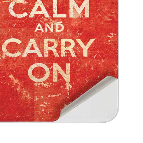 Keep Calm and Carry On Distressed Surface Duo Skin