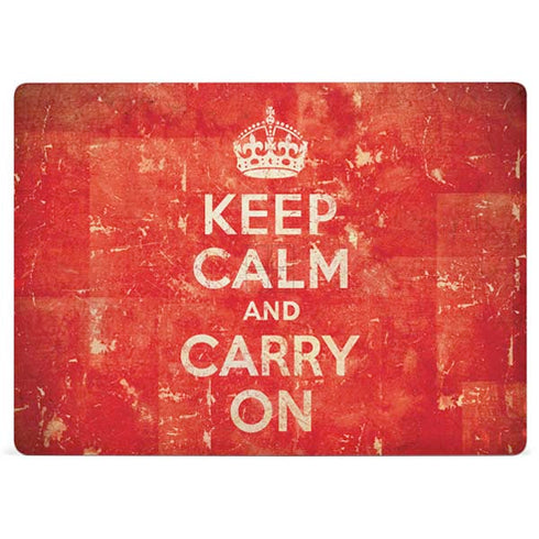Keep Calm and Carry On Distressed Surface Laptop 3 13.5in Skin