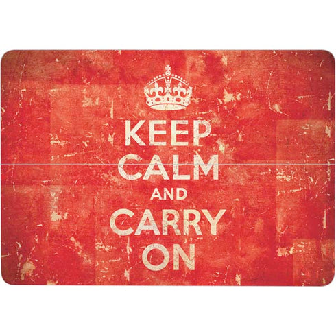 Keep Calm and Carry On Distressed Surface Laptop Studio Skin