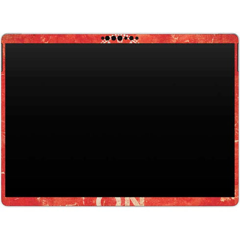 Keep Calm and Carry On Distressed Surface Pro 9 Skin