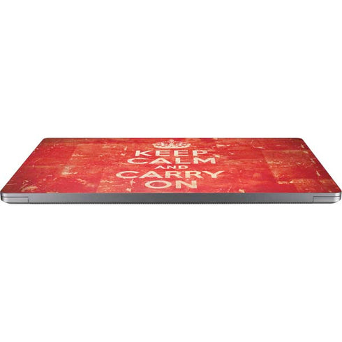 Keep Calm and Carry On Distressed Universal Laptop 14in (11.4 x 8.2in) Skin