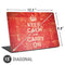 Keep Calm and Carry On Distressed Universal Laptop 15in (12.2 x 8.8in) Skin