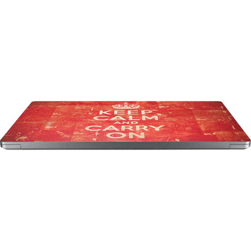 Keep Calm and Carry On Distressed Universal Laptop 15in (12.2 x 8.8in) Skin
