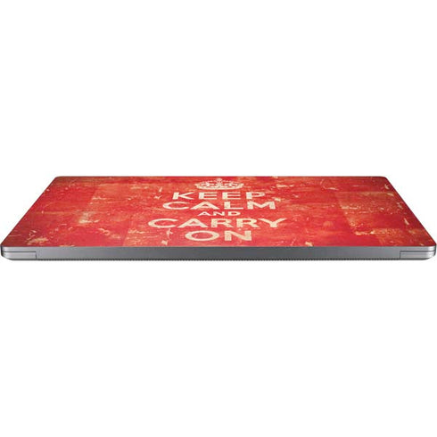 Keep Calm and Carry On Distressed Universal Laptop 16.6in (13.4 x 9.7in) Skin