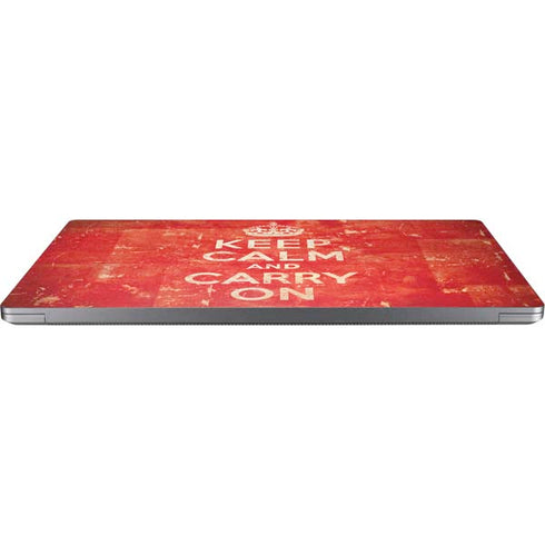Keep Calm and Carry On Distressed Universal Laptop 17in (13.8 x 10in) Skin
