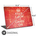 Keep Calm and Carry On Distressed Universal Laptop 18in (14.6 x 10.6in) Skin