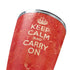 Keep Calm and Carry On Distressed Yeti 20oz Tumbler Skin