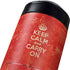 Keep Calm and Carry On Distressed Yeti Colster Can Insulator Skin