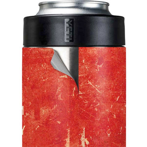 Keep Calm and Carry On Distressed Yeti Colster Can Insulator Skin