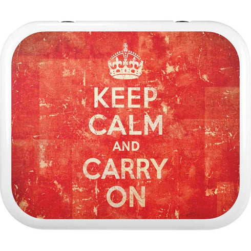 Keep Calm and Carry On Distressed YETI Roadie 24 Hard Cooler Skin
