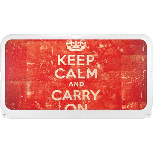 Keep Calm and Carry On Distressed YETI Tundra 65 Hard Cooler Skin