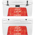 Keep Calm and Carry On Distressed YETI Tundra 75 Hard Cooler Skin