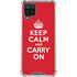 Keep Calm and Carry On Galaxy A12 Clear Case