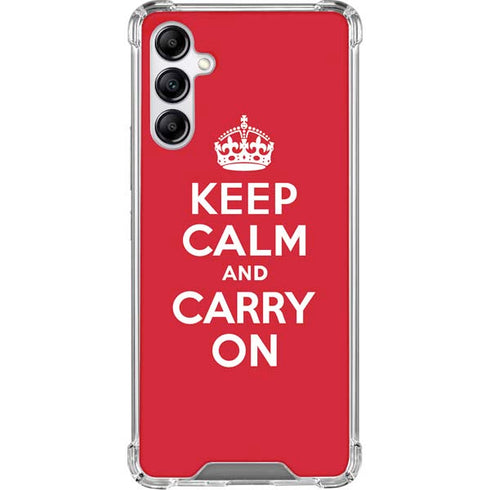 Keep Calm and Carry On Galaxy A15 5G Clear Case