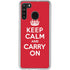 Keep Calm and Carry On Galaxy A21 Clear Case