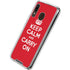 Keep Calm and Carry On Galaxy A30 Clear Case