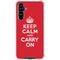 Keep Calm and Carry On Galaxy A54 5G Clear Case