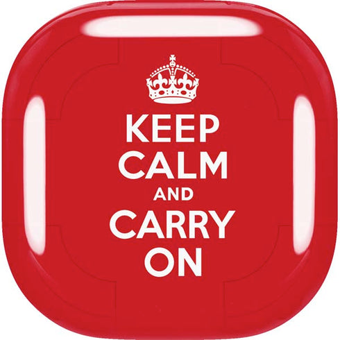 Keep Calm and Carry On Galaxy Buds Live Skin