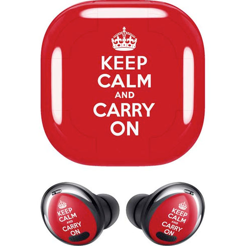 Keep Calm and Carry On Galaxy Buds Pro Skin