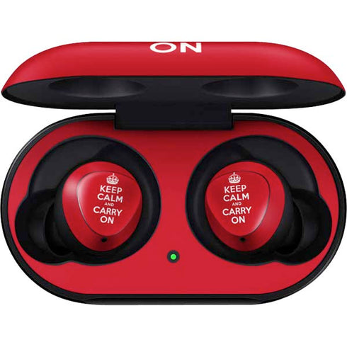 Keep Calm and Carry On Galaxy Buds Skin