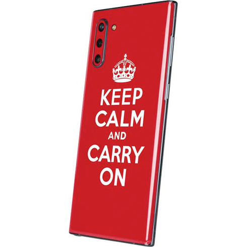 Keep Calm and Carry On Galaxy Note 10 Skin