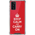 Keep Calm and Carry On Galaxy Note20 5G Clear Case
