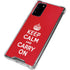 Keep Calm and Carry On Galaxy Note20 5G Clear Case